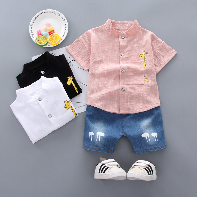 Baby Boy Short Sleeve Children’s Clothing Summer New Clothes Handsome Shirt Cute