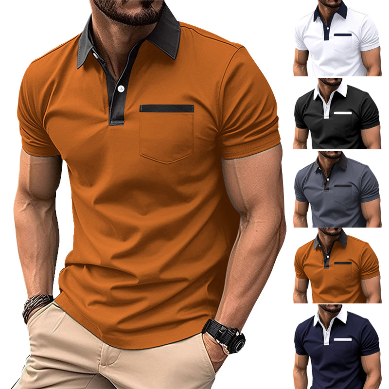 Polo Estiva Slim Fit da Uomo con Taschino